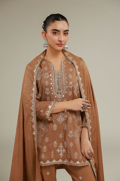 Embroidered | Polyester Silk | Embroidered Formal Dupatta | AED 75.00