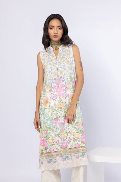 Embroidered | Crosshatch Raw Silk | Kurta | AED 80.00