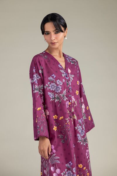 Printed | Cambric | Floral Cambric Kurta | AED 75.00