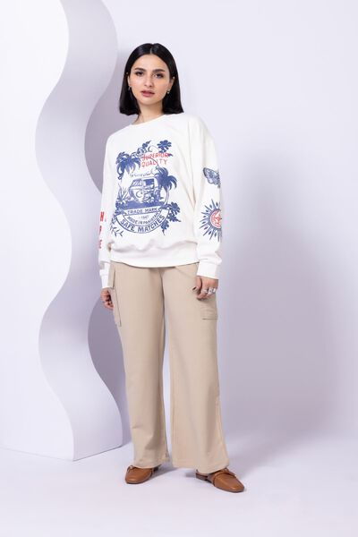 Printed | Lycra Terry | Sweatshirt | AED 30.00