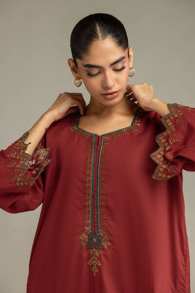 Embroidered | Cambric | Long Cambric Kurta | AED 90.00