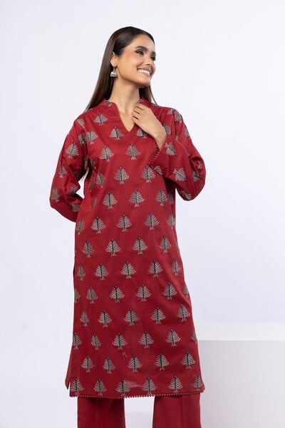 Embroidered | Crosshatch Poplin | Kurta | AED 140.00