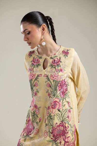 Paper Silk | Short Silk Kurta | AED 140.00