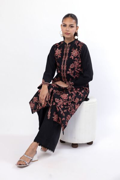 Embroidered | Crosshatch | Tailored 2 Piece | Top and Bottom | AED 90.00