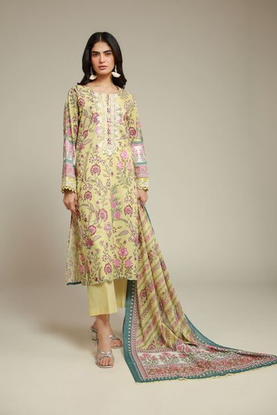 Embroidered | Textured Lawn | Fabrics 3 Piece | AED 180.00