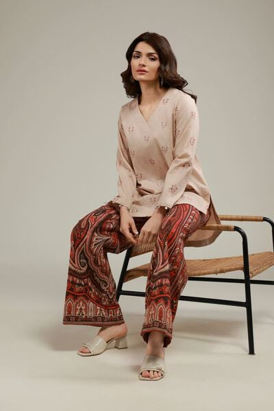 Embroidered | Cotton Crinkle | Kurta | AED 140.00