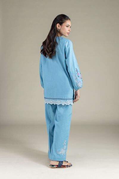 Embroidered | Heavy Textured Cotton | Pants | AED 18.00