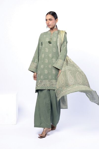 Dyed | Jacquard | Tailored 3 Piece | AED 280.00