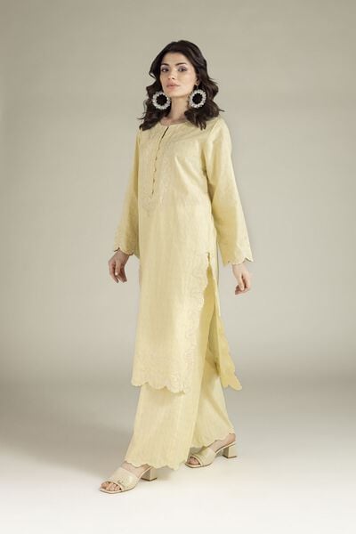 Embroidered | Cotton Dobby | Fabrics 2 Piece | AED 150.00