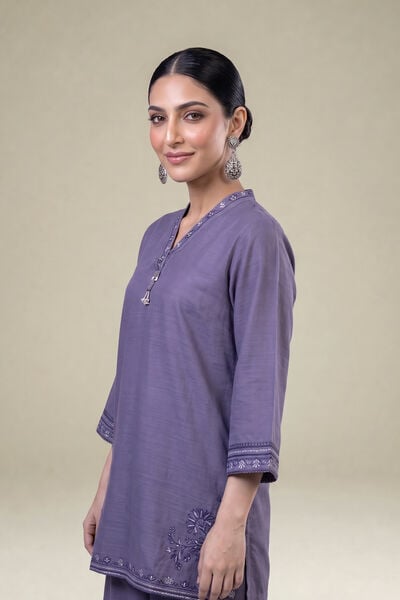 Embroidered | Light Khaddar | Short Embroidered Kurta | AED 200.00