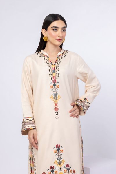 Embroidered | Russian Raw Silk | Kurta | AED 60.00
