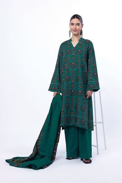 Printed | Light Khaddar | Tailored 3 Piece | AED 180.00