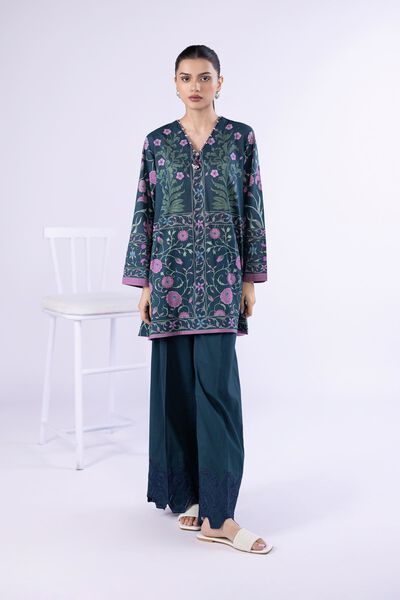 Embroidered | Cambric | Pants | AED 88.00