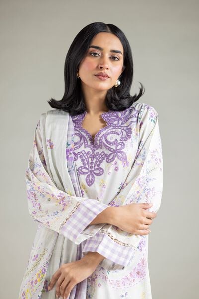 Embroidered | Textured Lawn | Tailored Lawn Set | AED 150.00