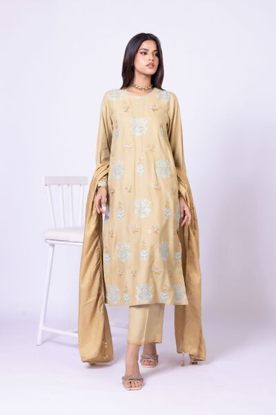 Embroidered | Raw Silk | Pants | AED 30.00