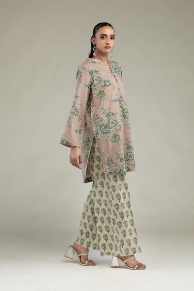 Printed | Cambric | Floral Cambric Pants | AED 130.00