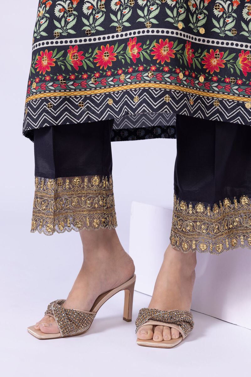 Embroidered | Russian Raw Silk | Pants | AED 36.00