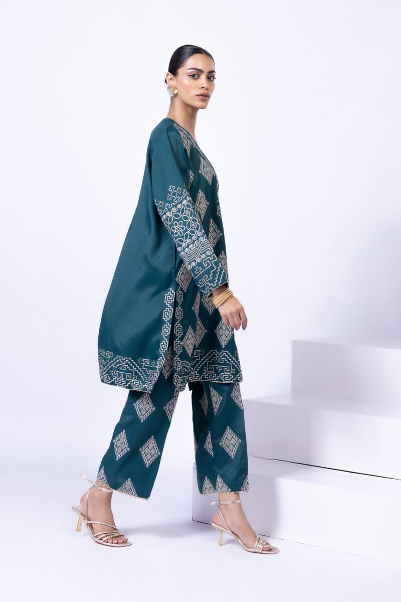 Embroidered | Thai Silk | Kurta | AED 78.00