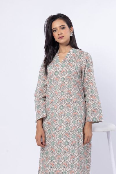 Printed | Cambric | Kurta | AED 80.00