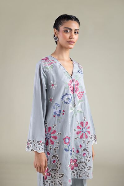 Embroidered | Textured Cotton | Kurta | AED 180.00