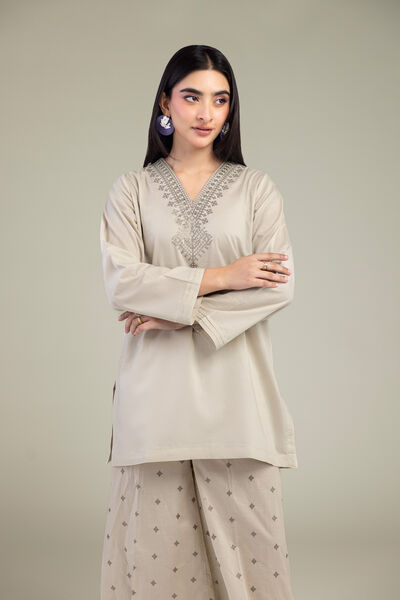Embroidered | Cambric | Short Cambric Kurta | AED 150.00