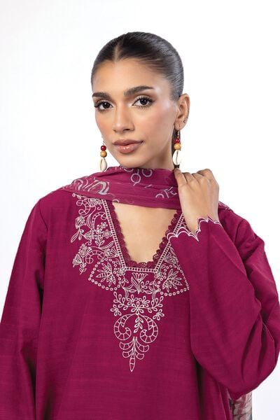 Embroidered | Crosshatch | Fabrics 3 Piece | AED 220.00