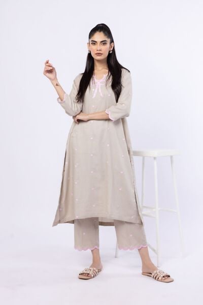Embroidered | Cotton Dobby | Kurta | AED 140.00