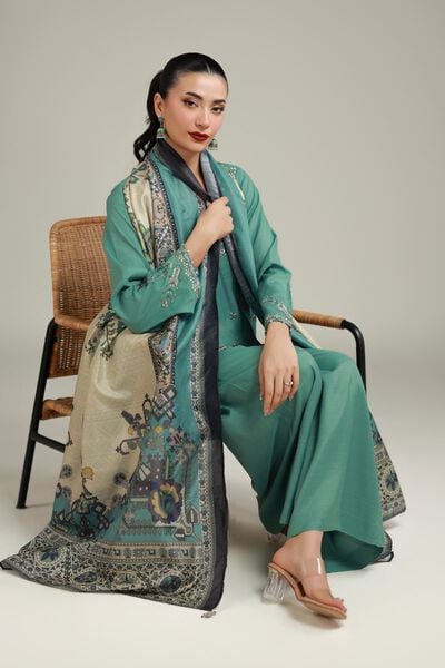 Embroidered | Polyester Silk | All-Season Paisley Dupatta | AED 50.00