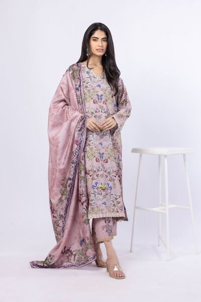 Embroidered | Russian Raw Silk | Pants | AED 46.00