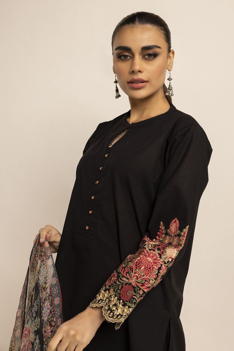 Embroidered | Crosshatch | Fabrics 3 Piece | null