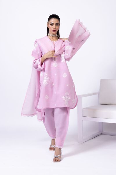 Embroidered | Cotton Reflex | Pants | AED 30.00