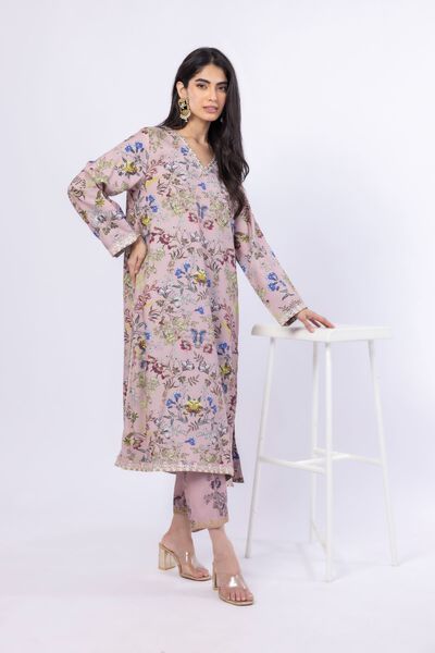 Embroidered | Russian Raw Silk | Pants | AED 46.00