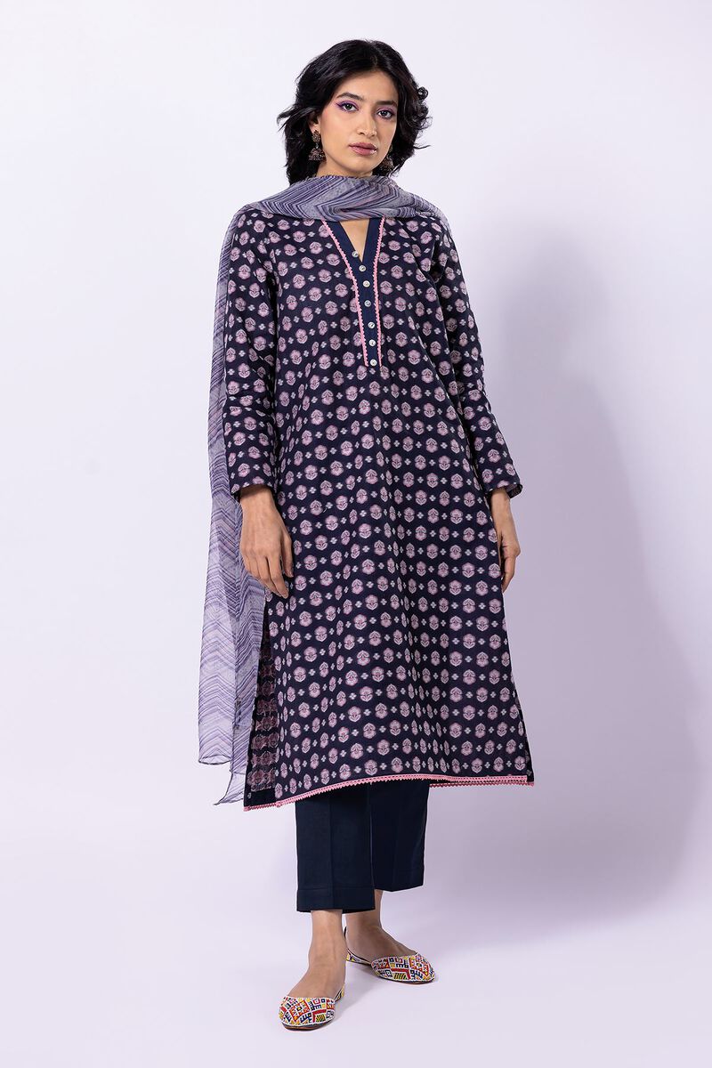 Dyed | Cotton Brosha Jacquard | Fabrics 3 Piece | null