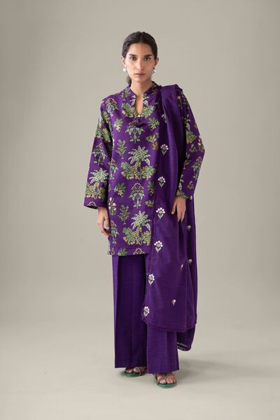 Embroidered | Textured Cotton | Dupatta | AED 100.00