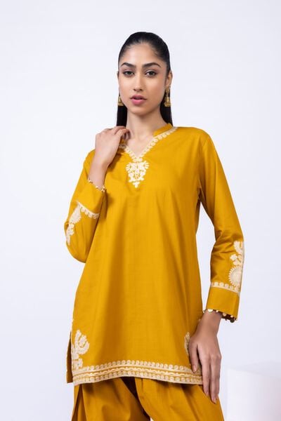 Embroidered | Crosshatch Poplin | Kurta | AED 50.00