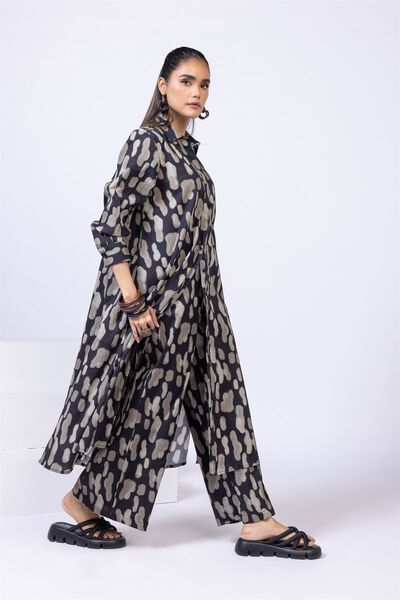 Printed | Ripple Crinkle | Trousers | AED 24.00