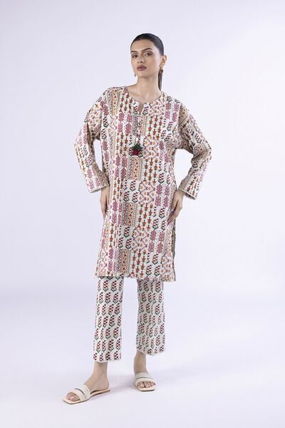 Printed | Crosshatch Poplin | Kurta | AED 100.00