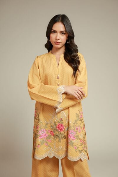 Embroidered | Cotton Dobby | 2-Piece Tailored Set | AED 230.00