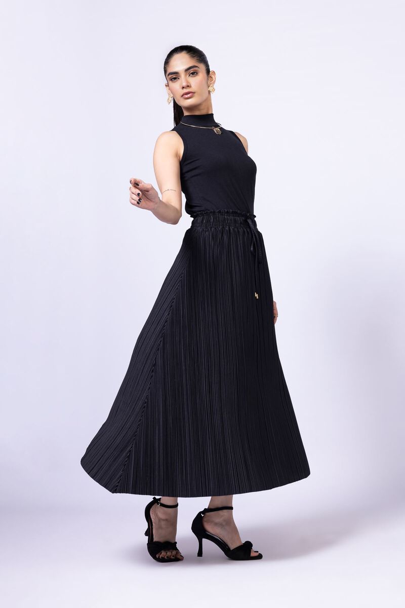 Dyed | Pleated Georgette | Skirt | AED 30.00