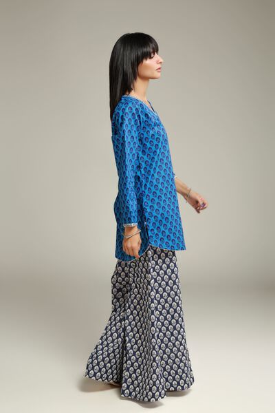 Embroidered | Cambric | Wide Fit Pants | AED 100.00