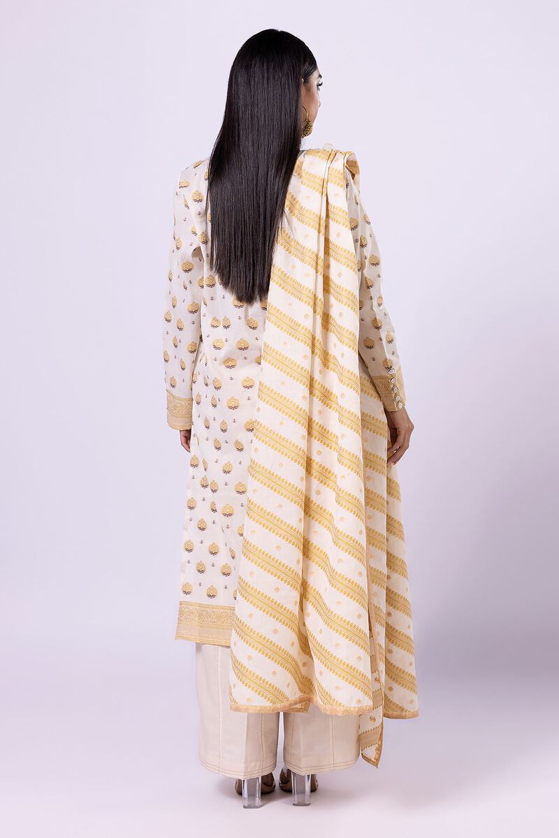 Dyed | Cotton Brosha Jacquard | Fabrics 3 Piece | null