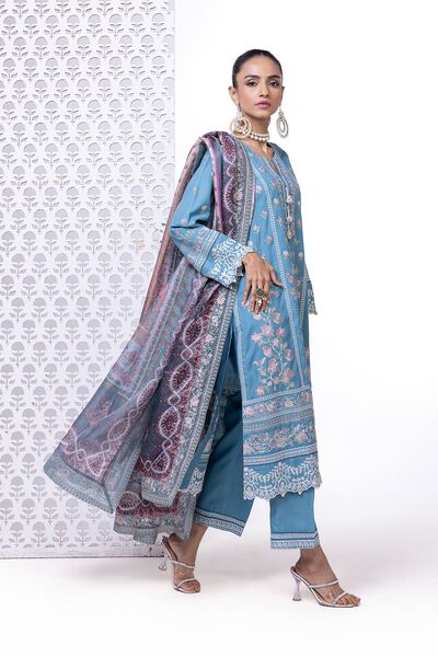 Embroidered | Raw Silk | Pants | AED 30.00