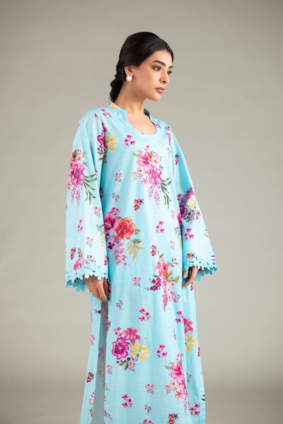 Printed  | Textured Cotton | Kurta | AED 78.00