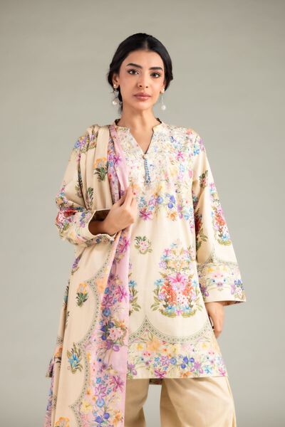 Embroidered | Textured Cotton | Kurta | AED 130.00