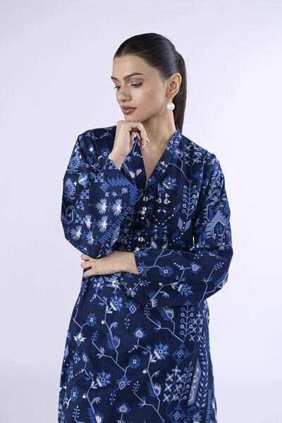 Printed | Crosshatch Poplin | Kurta | AED 100.00