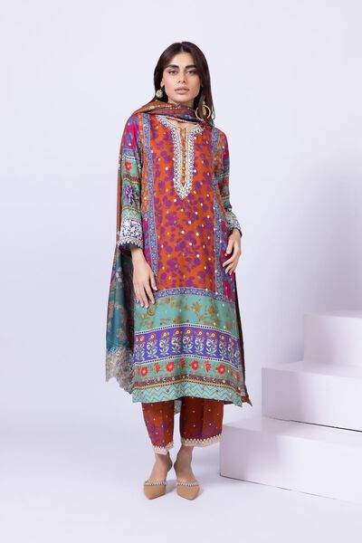 Embroidered | Viscose Oak Silk | Kurta | AED 96.00