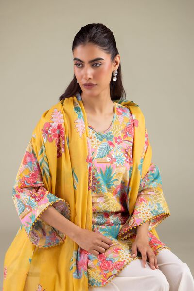 Printed | Lawn | Floral Dupatta | AED 80.00