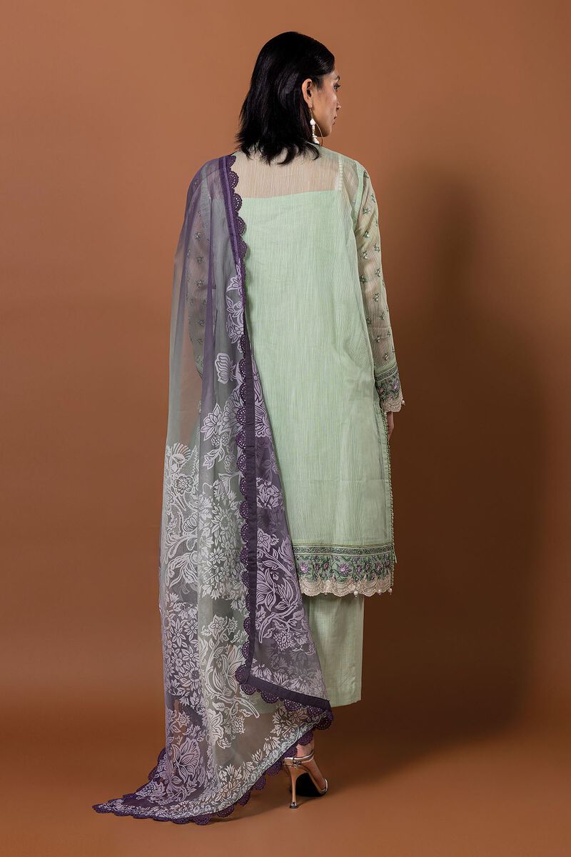 Embroidered | Polyester Organza | Fabrics 3 Piece | null