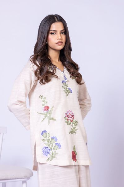 Embroidered | Textured Cotton | Kurta | AED 140.00
