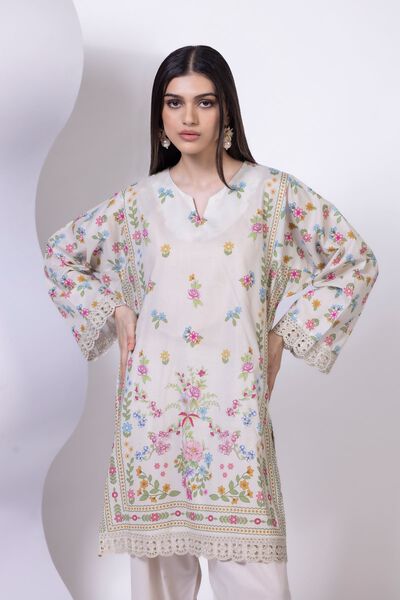 Embroidered | Cambric | Kurta | AED 100.00